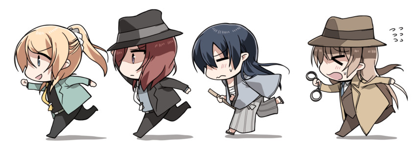 nishikino maki, sonoda umi, ayase eli, minami kotori, arsene lupin iii, and 3 more (love live! and 2 more) drawn by clipe