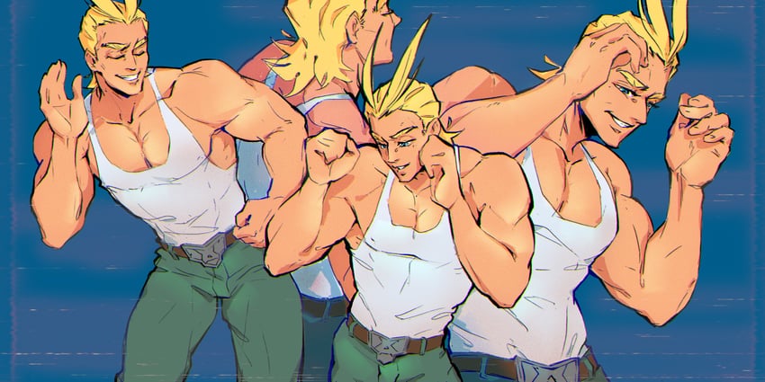yagi toshinori (boku no hero academia) drawn by freesilverwind