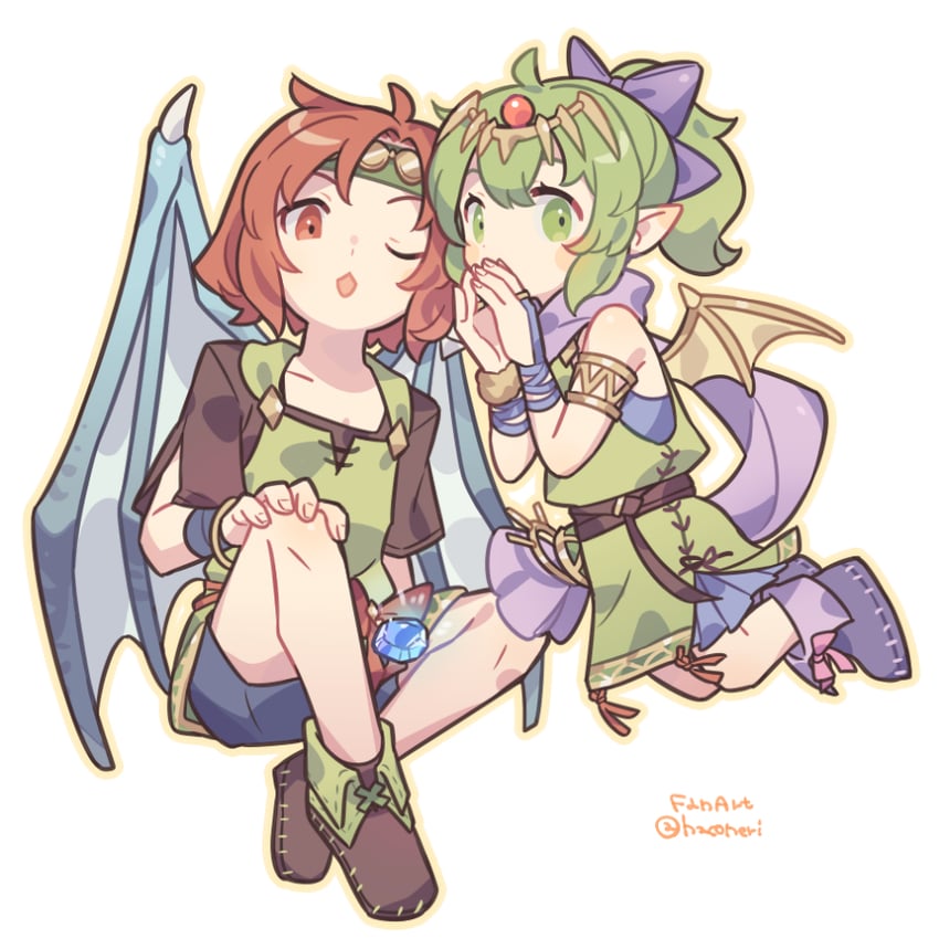 tiki and xane (fire emblem and 2 more) drawn by haconeri