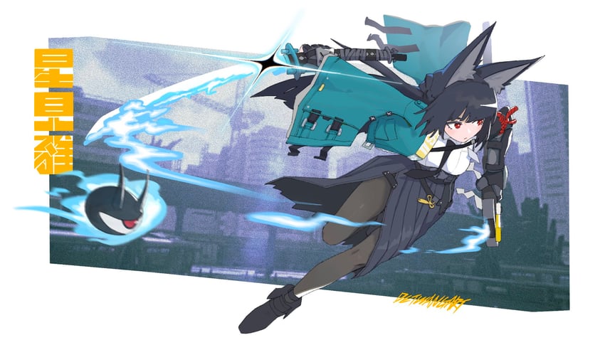 hoshimi miyabi and tailless (zenless zone zero) drawn by detwang