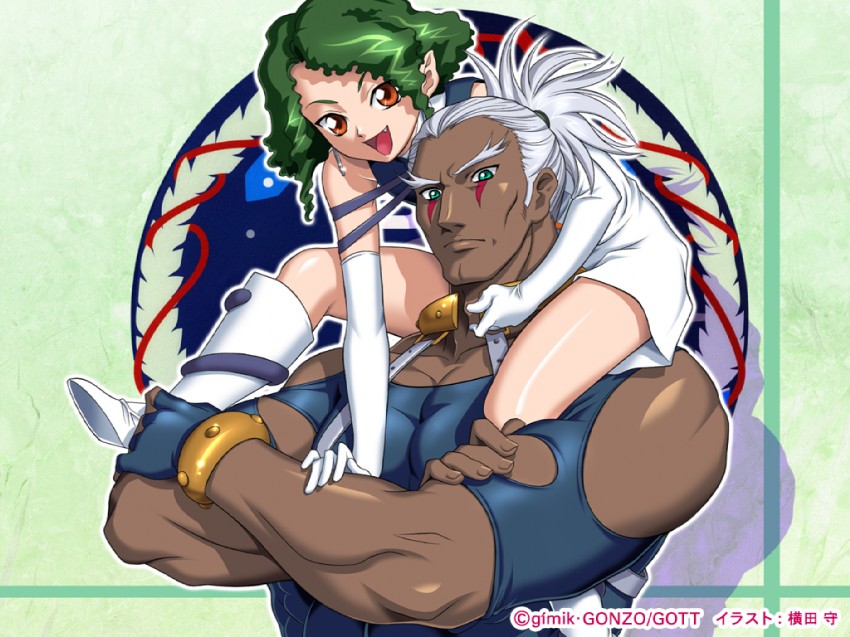 un-ou and a-ou (kiddy grade) drawn by yokota_mamoru