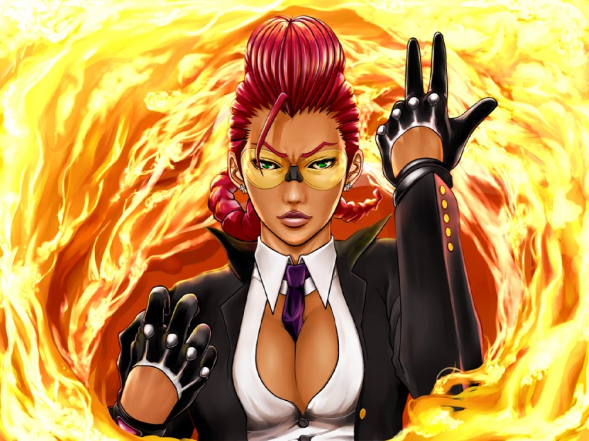 crimson viper (street fighter and 1 more) drawn by tasuke00