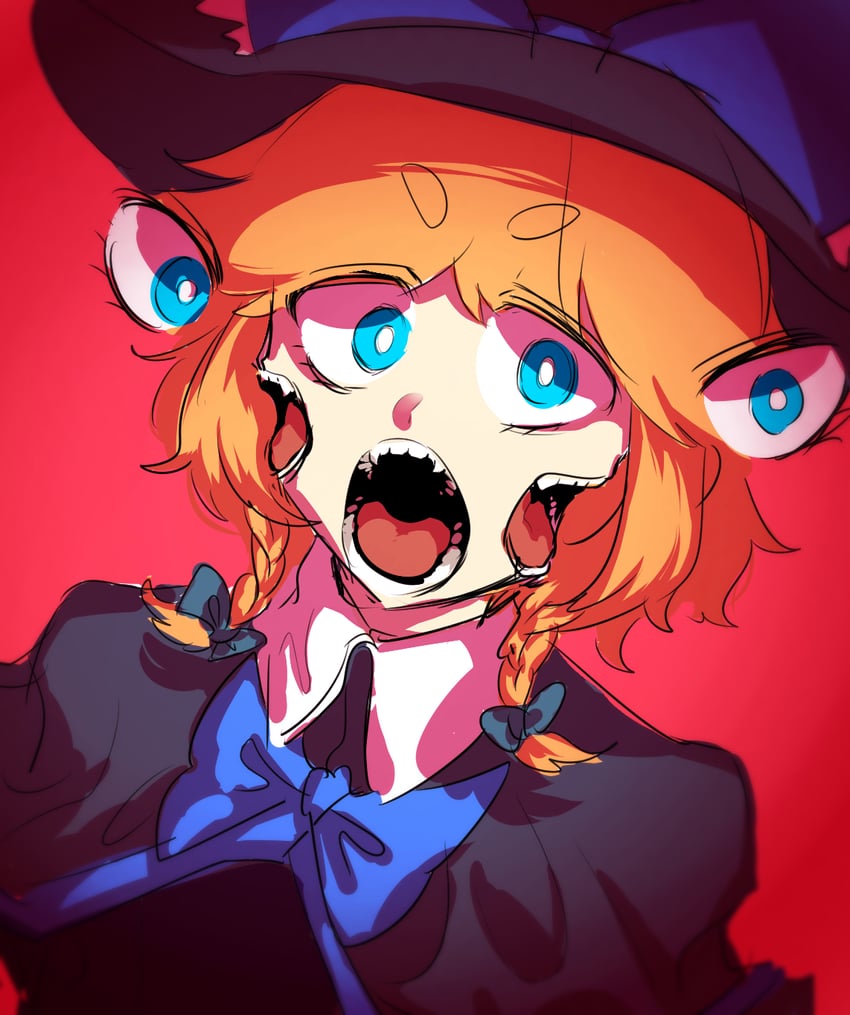 kirisame marisa and meguru (touhou and 1 more) drawn by doi