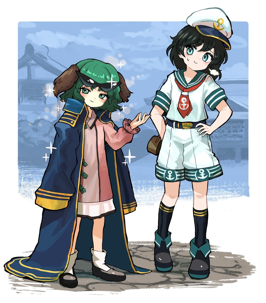 murasa minamitsu and kasodani kyouko (touhou) drawn by howhow_notei