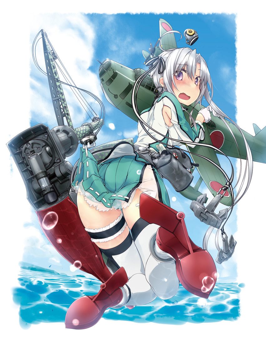 akitsushima and nishikitaitei-chan (kantai collection) drawn by ayuya_naka_no_hito