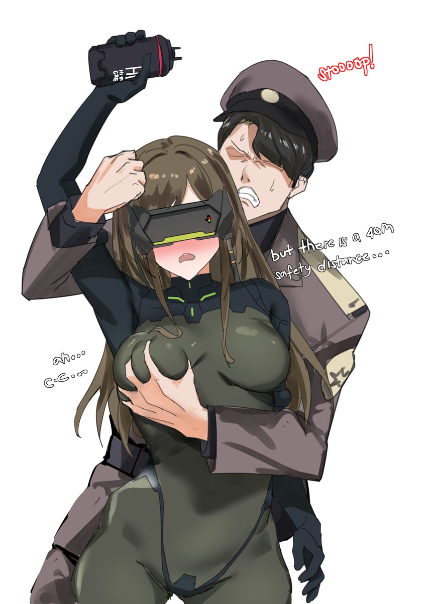 commander and mass-produced nikke (goddess of victory: nikke) drawn by blazingchaos