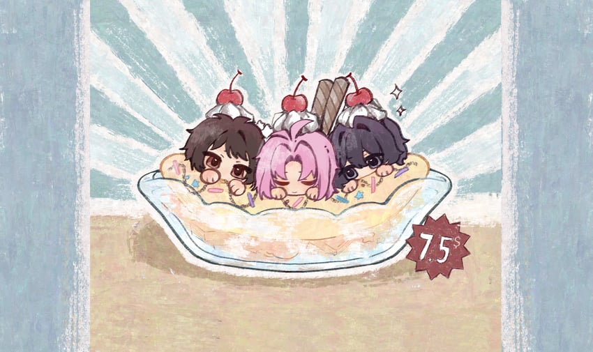 hatsutori hajime, utsugi noriyuki, and harada minoru (saibou shinkyoku) drawn by tusi_shaojiao_le