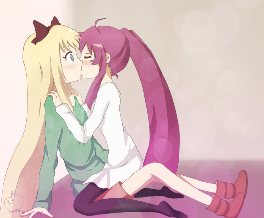 toshinou kyouko and sugiura ayano (yuruyuri) drawn by kuro_(gemenis18)