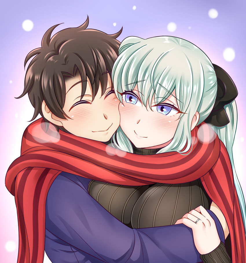 fujimaru ritsuka and morgan le fay (fate and 1 more) drawn by yakisobapan_tarou_&_negitoro-ko