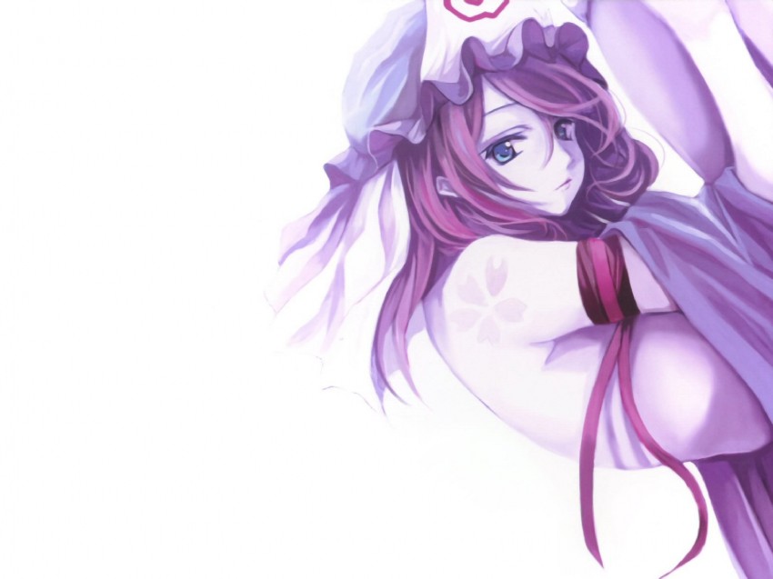 saigyouji yuyuko (touhou) drawn by cradle_(circle) and misaki_kurehito