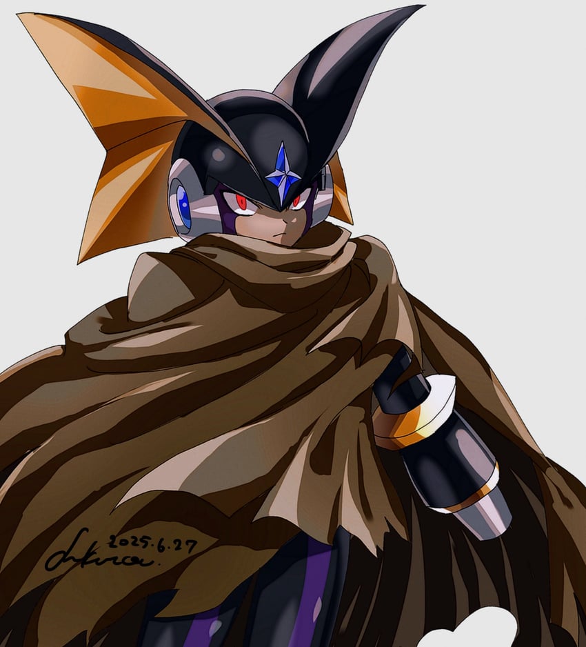 bass.exe (mega man and 1 more) drawn by baron-0628