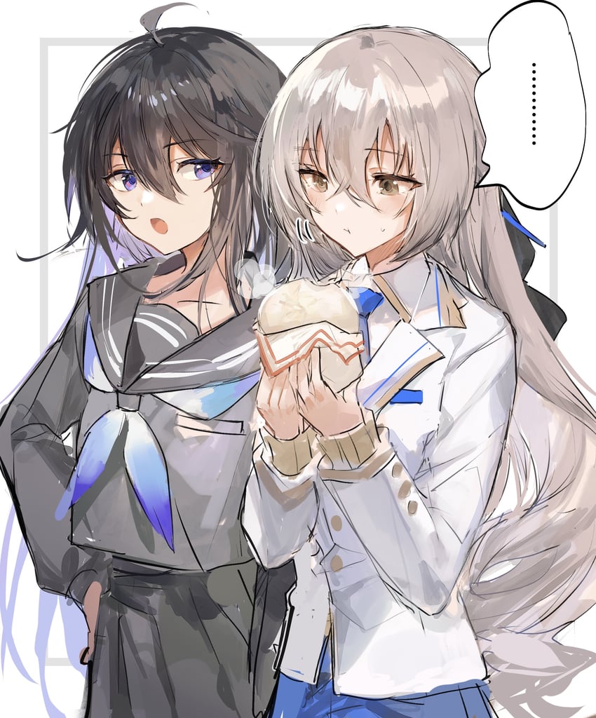 bronya rand and seele (honkai and 1 more) drawn by shikina_(mochigushi_)