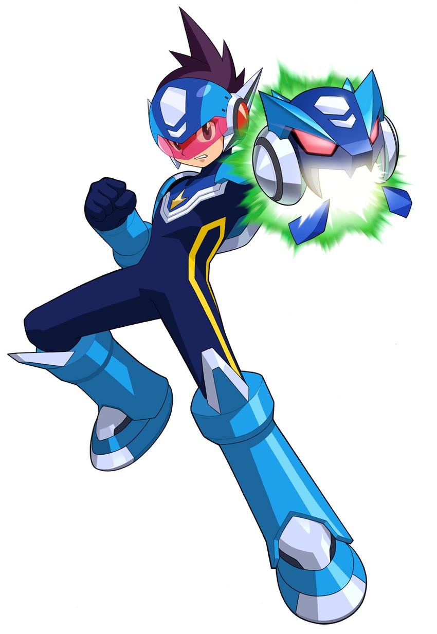 geo stelar and star force mega man (mega man and 1 more)