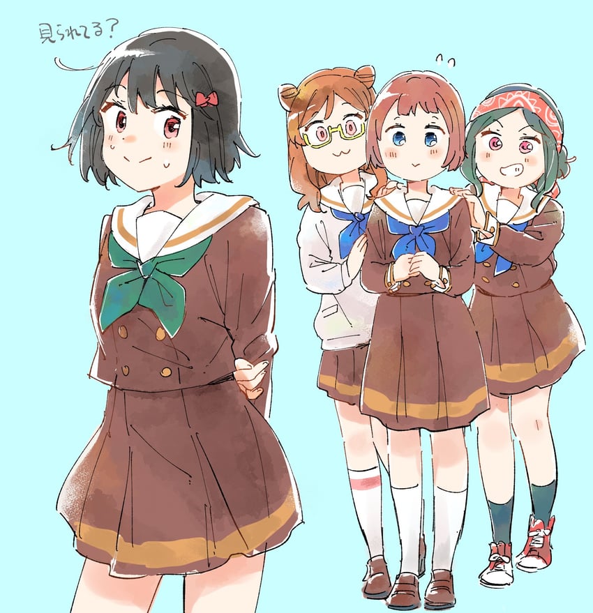 hisaishi kanade, hariya kaho, kamiishi yayoi, and kamaya suzume (hibike! euphonium) drawn by amano_shin