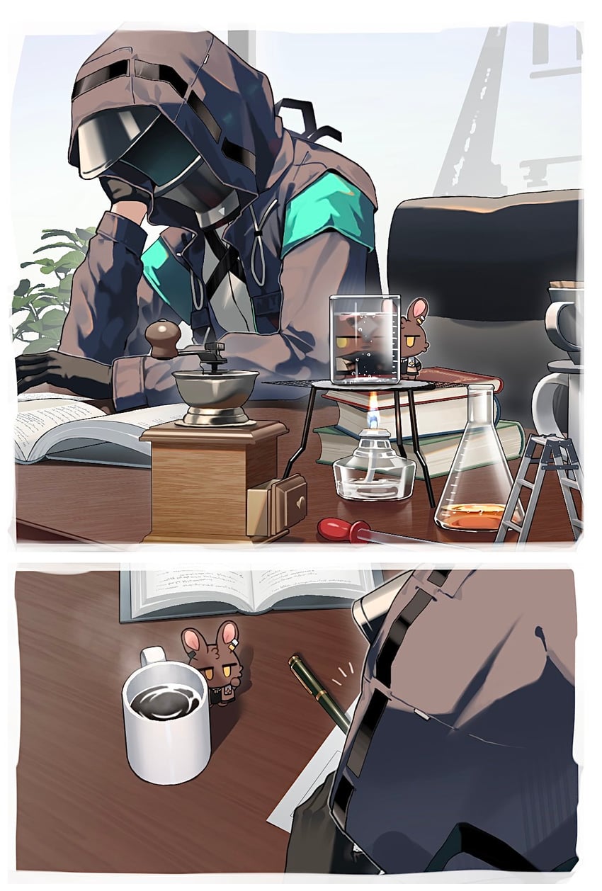 doctor and thorns (arknights) drawn by hishoti_cheese