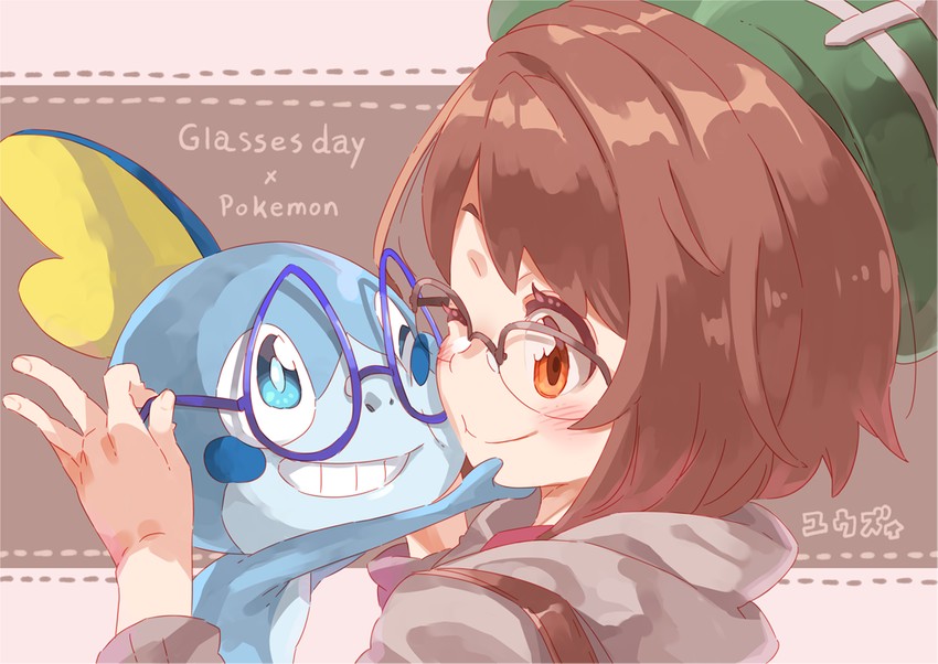 gloria and sobble (pokemon and 1 more) drawn by yuuzii