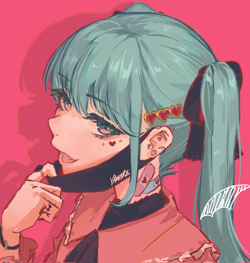 hatsune miku (vocaloid and 1 more) drawn by reshanims
