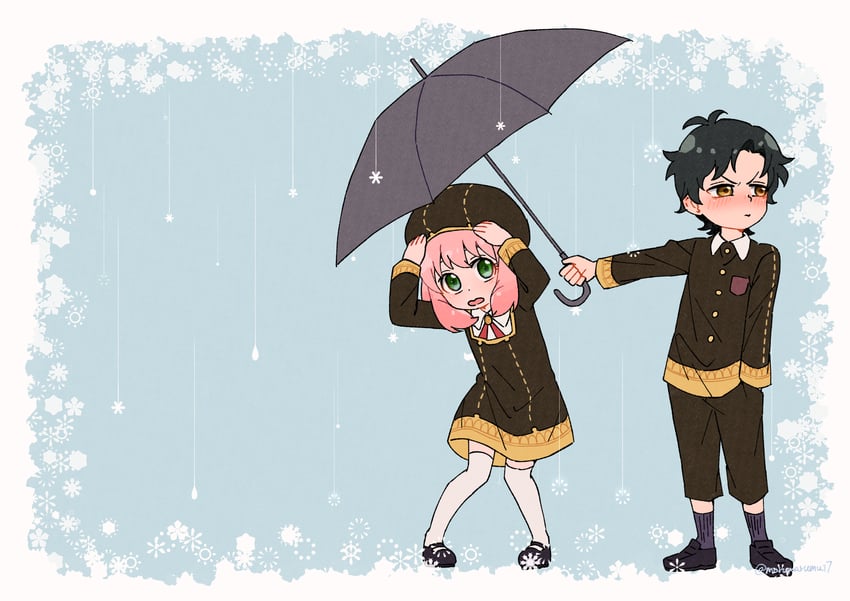 anya and damian desmond (spy x family) drawn by marumarumui7