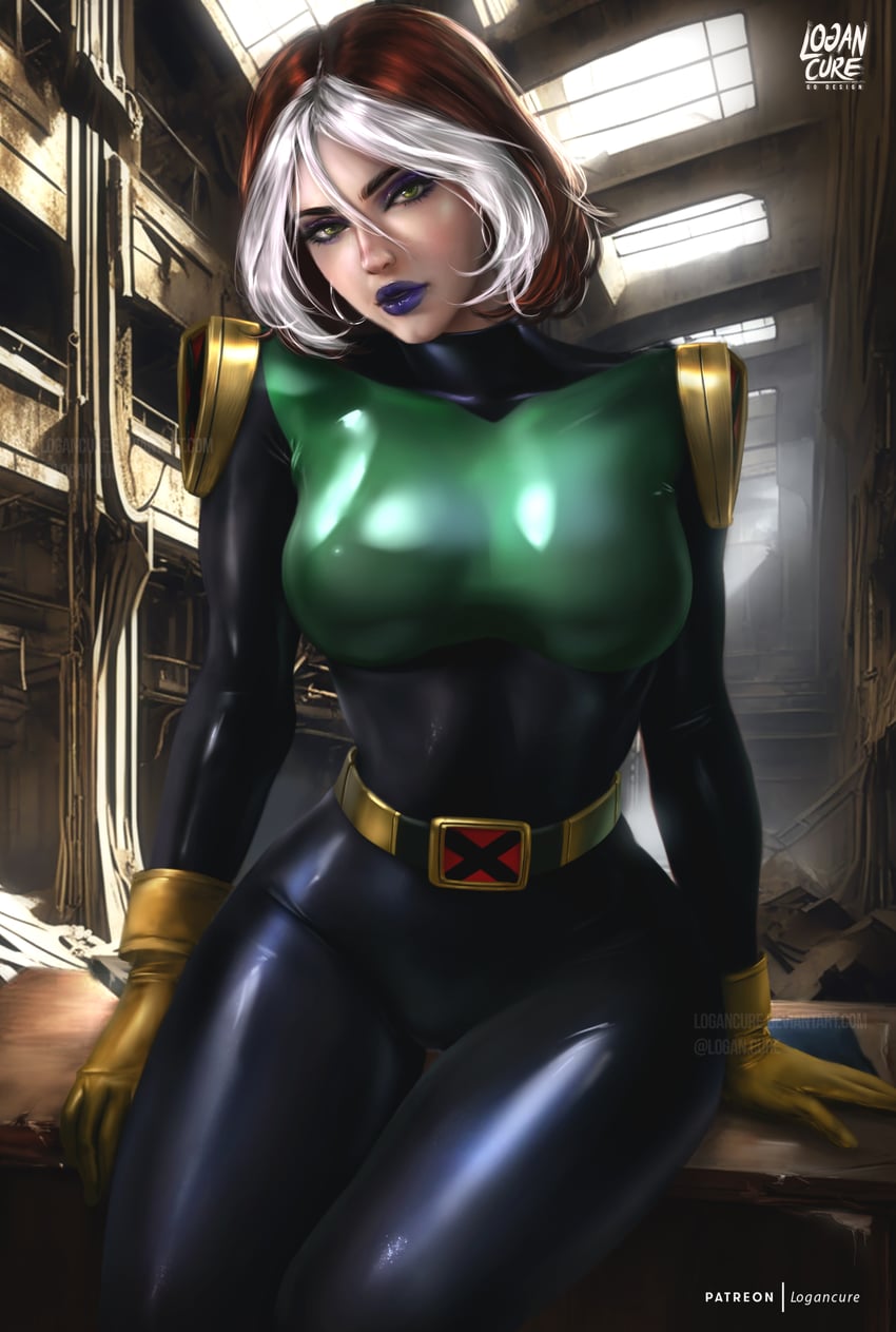rogue (marvel and 2 more) drawn by logan_cure