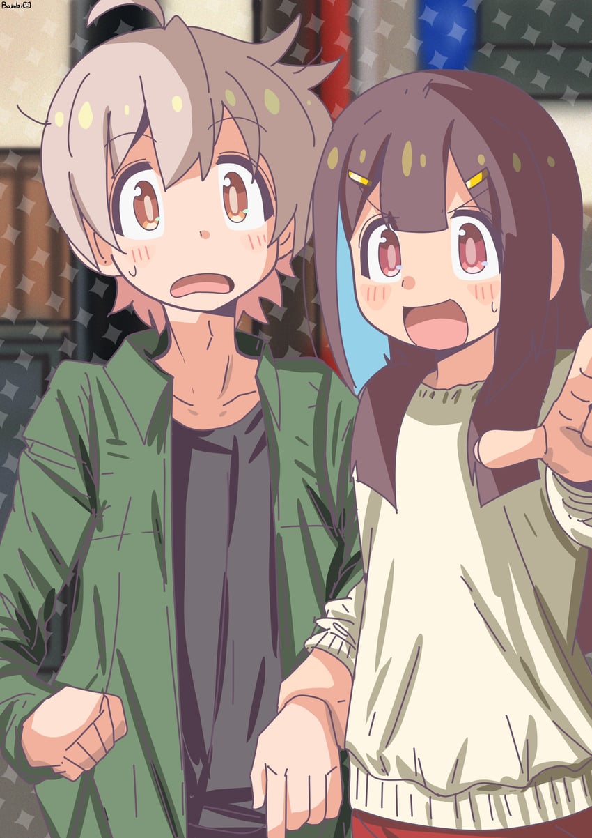 oyama mahiro and hozuki momiji (onii-chan wa oshimai!) drawn by bambi2000line