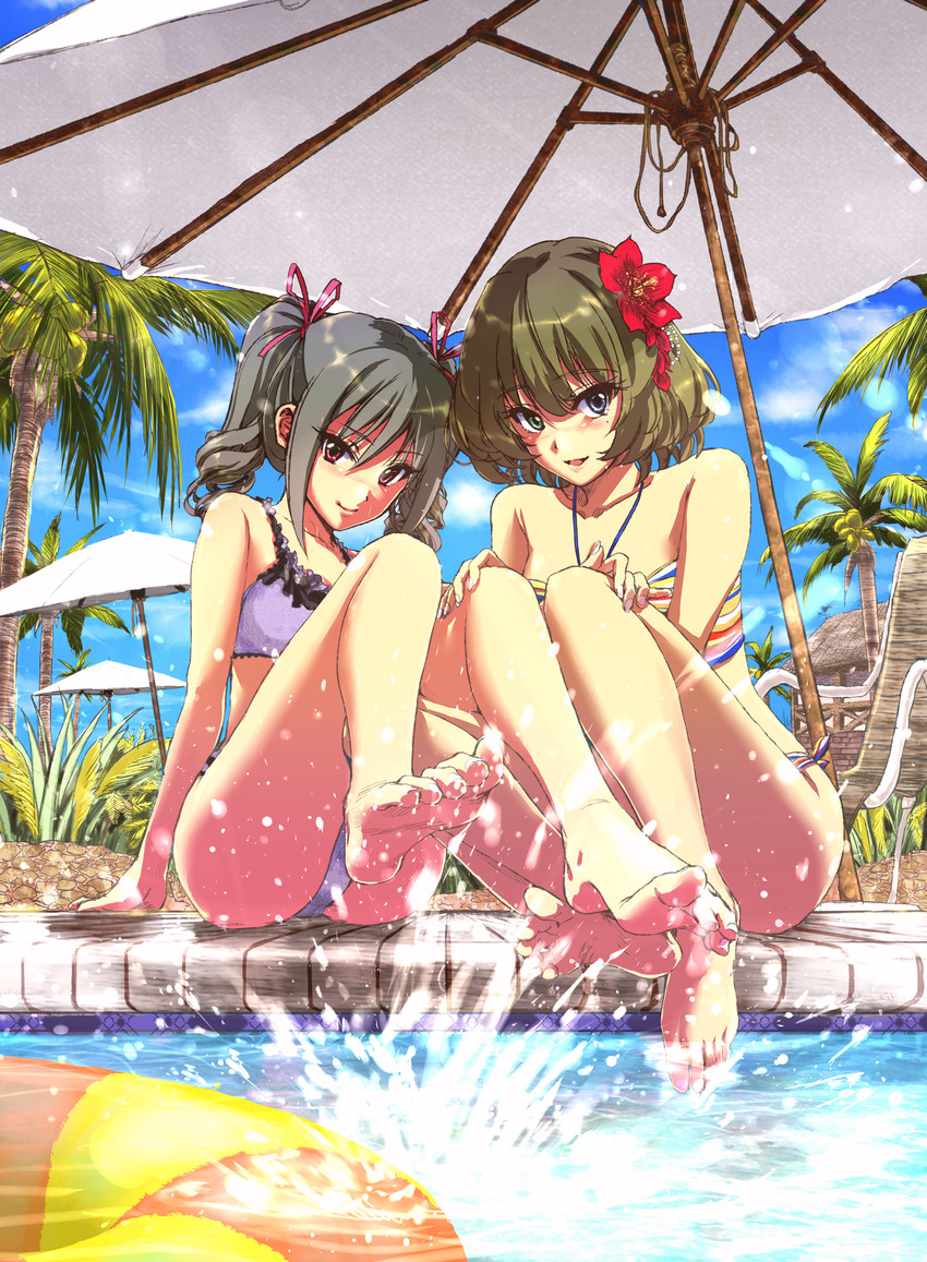 takagaki kaede and kanzaki ranko (idolmaster and 1 more) drawn by haru_(primavera)
