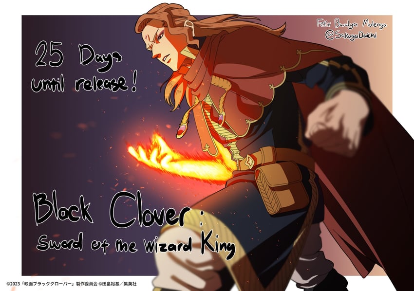 fuegoleon vermillion (black clover and 1 more) drawn by felix_bwalya_mulenga