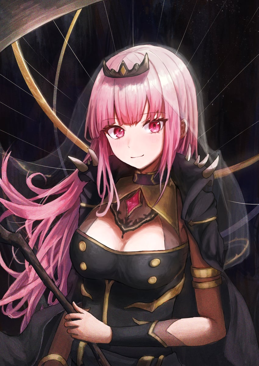 mori calliope (hololive and 1 more) drawn by icetea_art