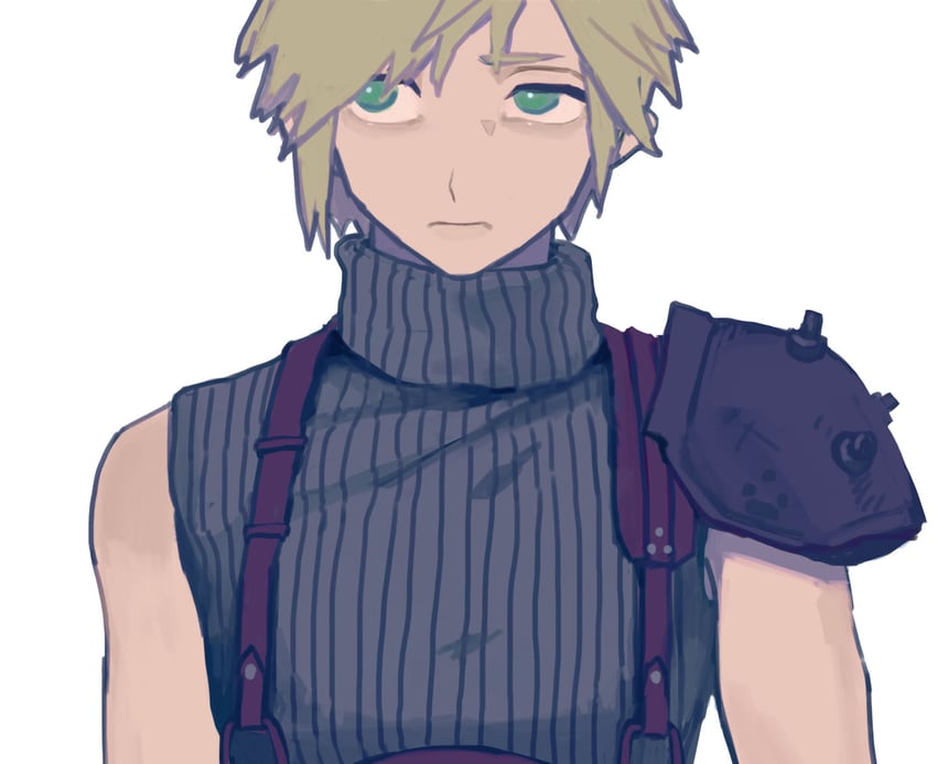 cloud strife (final fantasy and 1 more) drawn by user_juum7353