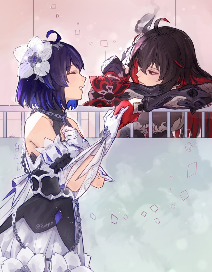 seele vollerei and seele (honkai and 1 more) drawn by eulyin_huan