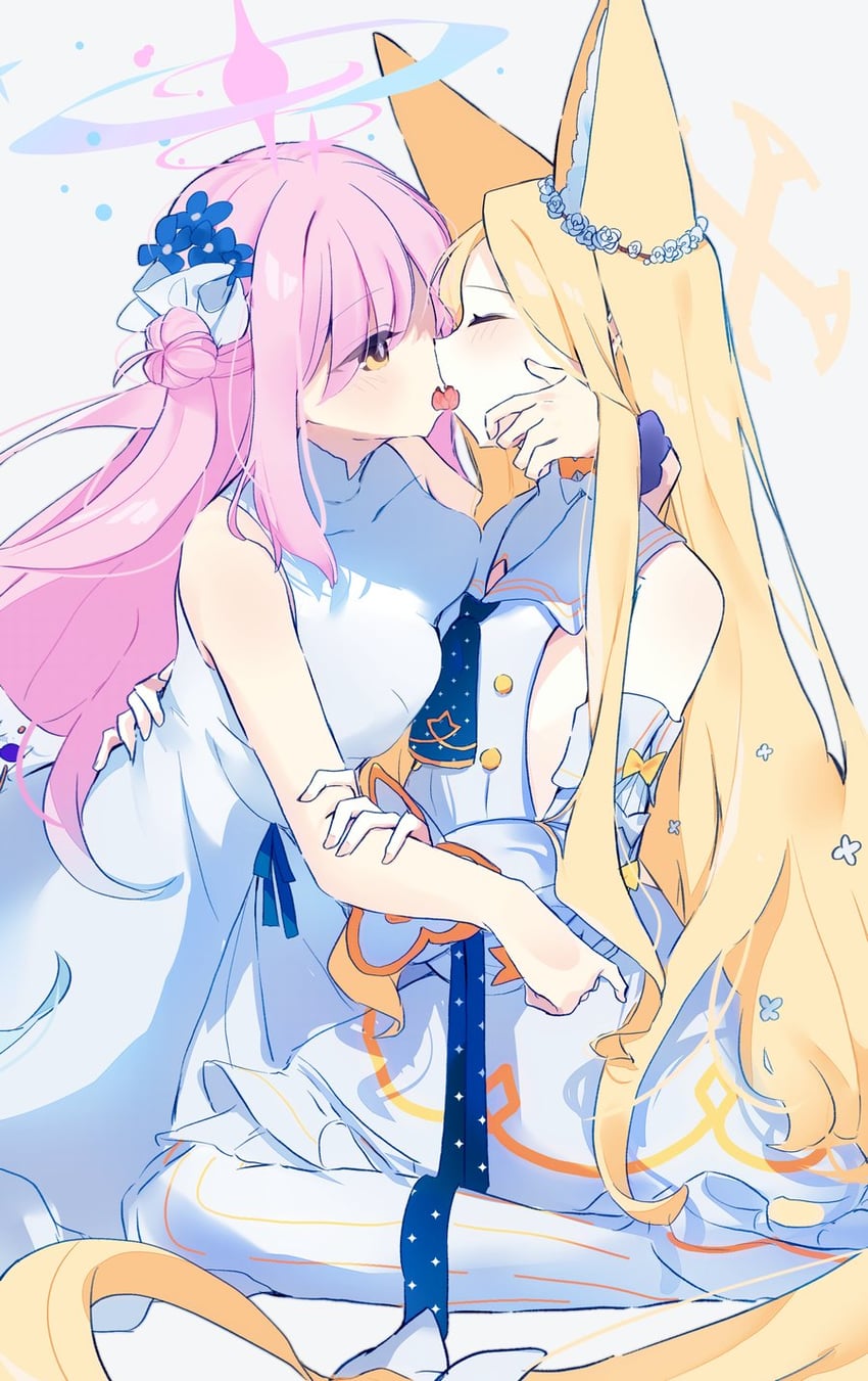 mika and seia (blue archive) drawn by yun_(dust-i1)