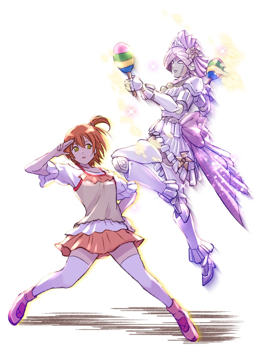 hoshizora rin (love live! and 2 more) drawn by shamakho