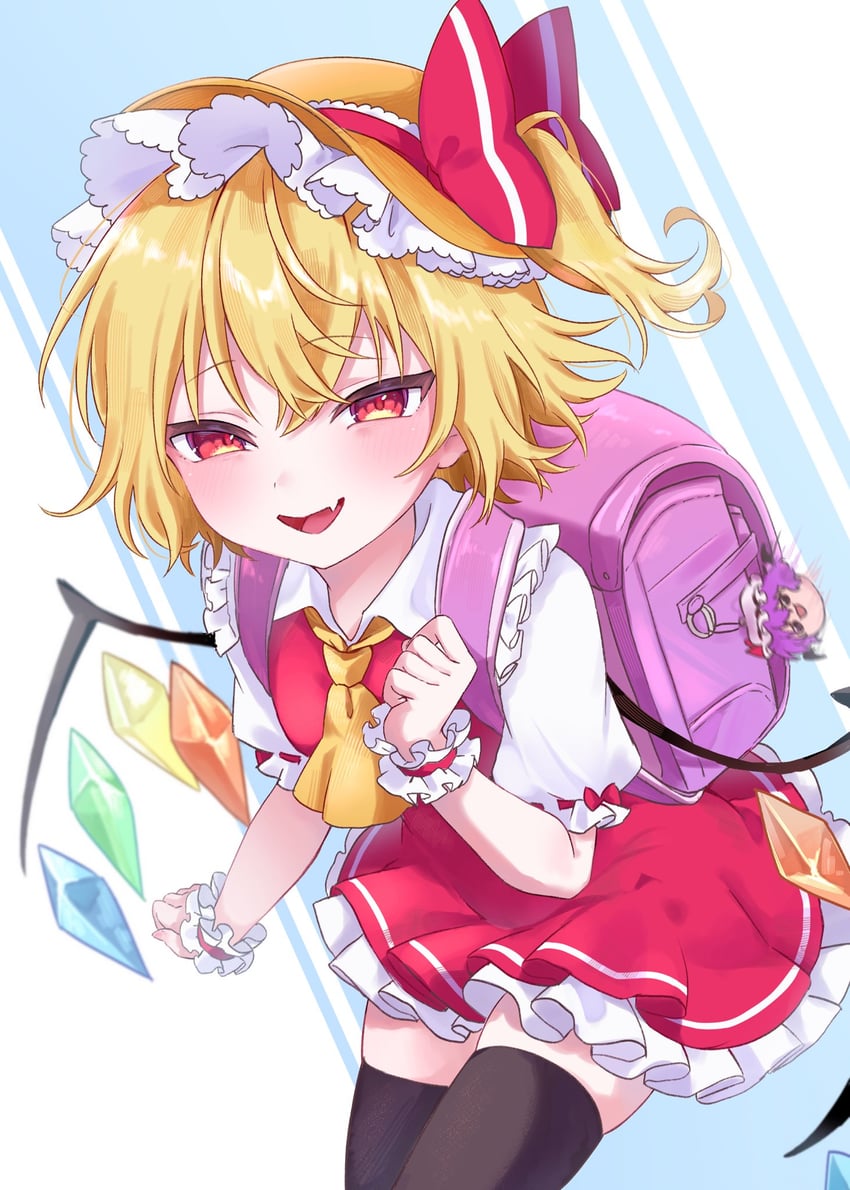 remilia scarlet and flandre scarlet (touhou) drawn by midoro29