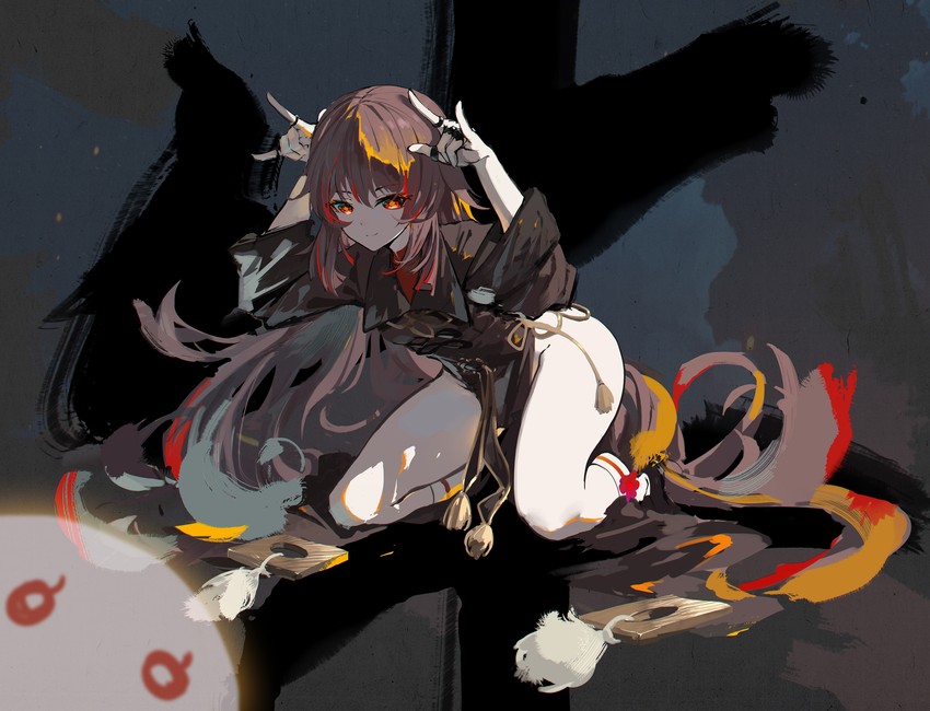 hu tao and boo tao (genshin impact) drawn by asa_ni_haru