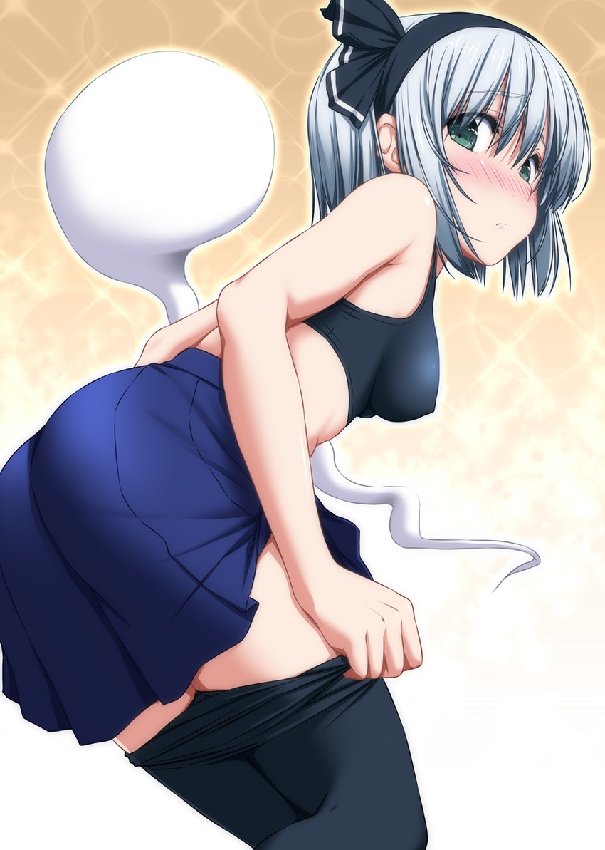 konpaku youmu (touhou) drawn by nori_tamago
