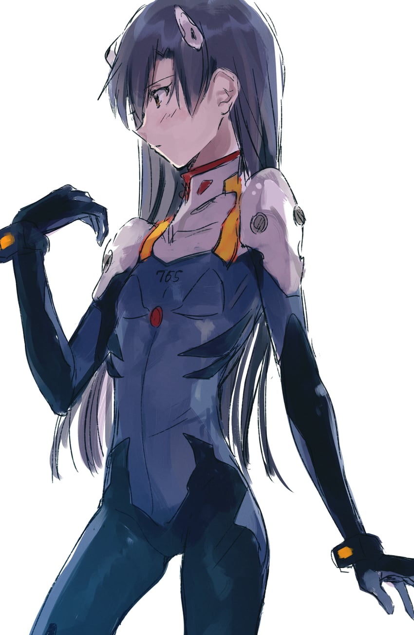kisaragi chihaya and ikari shinji (idolmaster and 1 more) drawn by kuzuya_ramurin