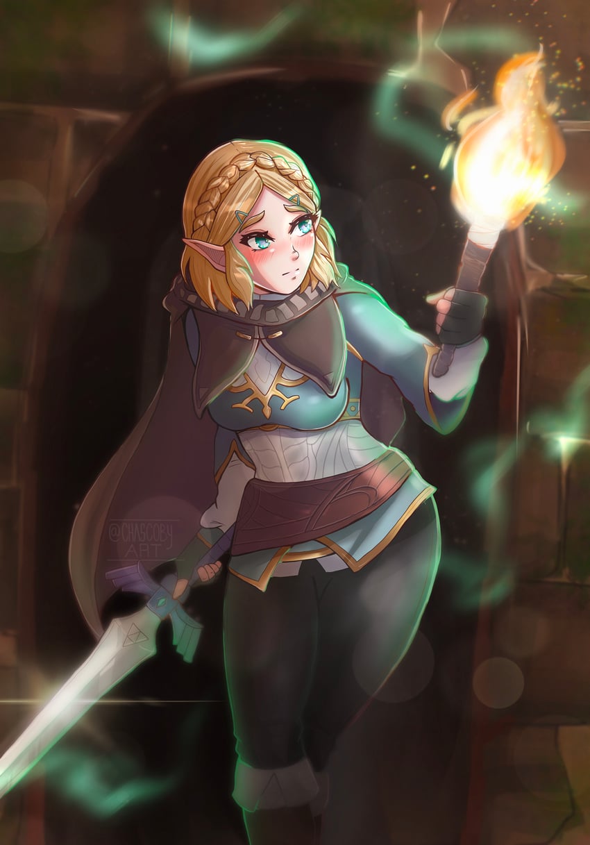 princess zelda (the legend of zelda and 1 more) drawn by chascoby