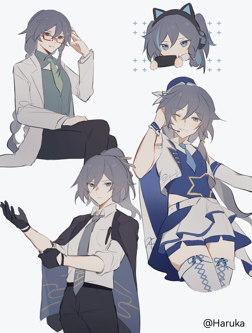 fu hua (honkai and 1 more) drawn by haruka_(rsyaooooo)