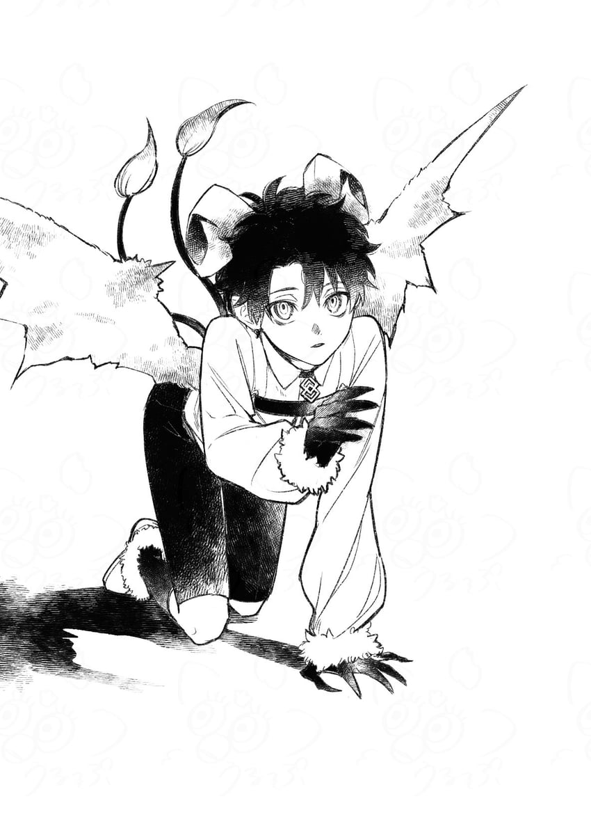 fujimaru ritsuka and dark young (fate and 1 more) drawn by urup_zzz