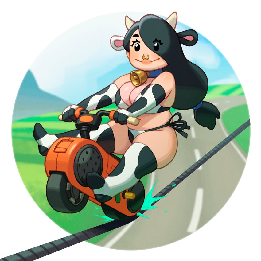 moo moo (mario and 2 more) drawn by riz