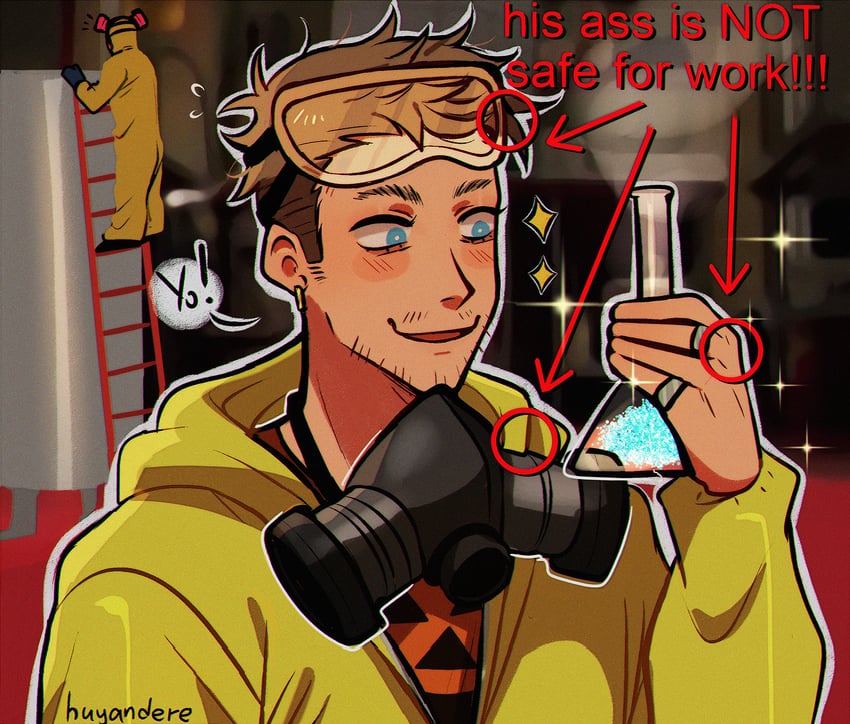 walter white and jesse pinkman (breaking bad) drawn by huyandere