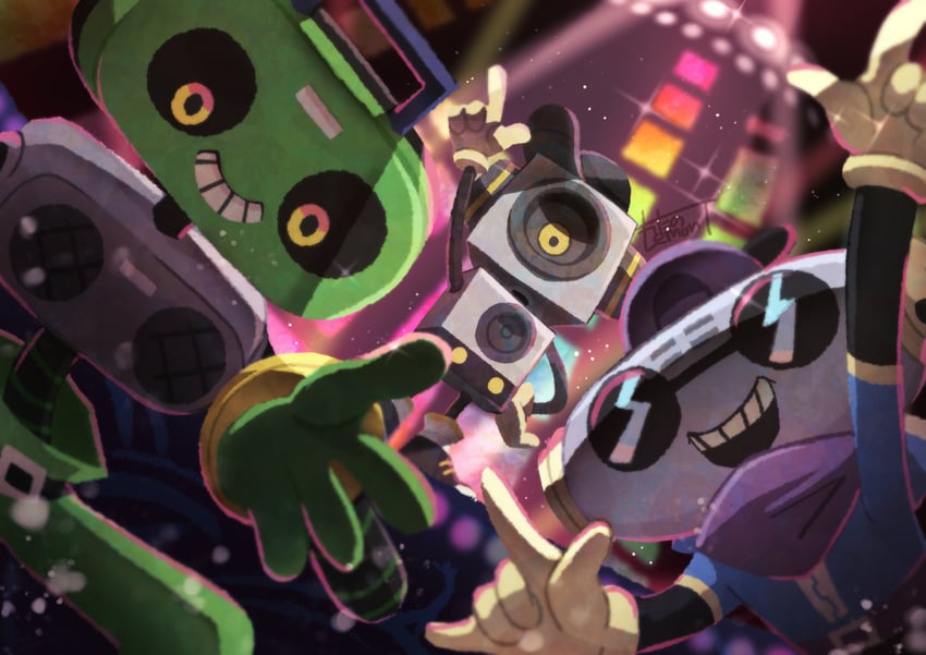 k k, sweet, and cap'n (deltarune) drawn by watawata22