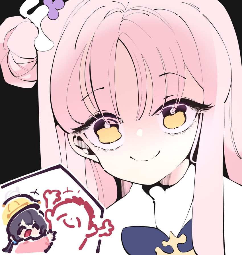 sensei, doodle sensei, mika, and kisaki (blue archive) drawn by 294_(ranaga)