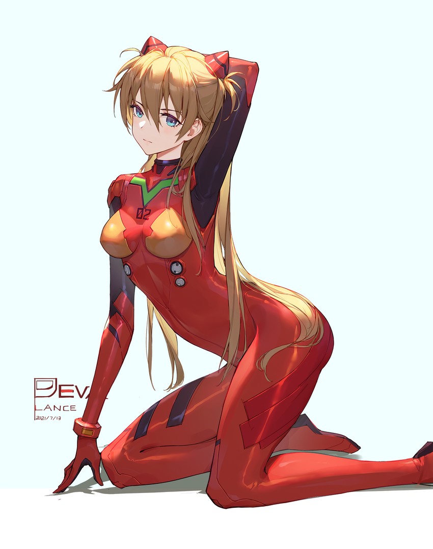 souryuu asuka langley (neon genesis evangelion) drawn by lance_(lancelliu)