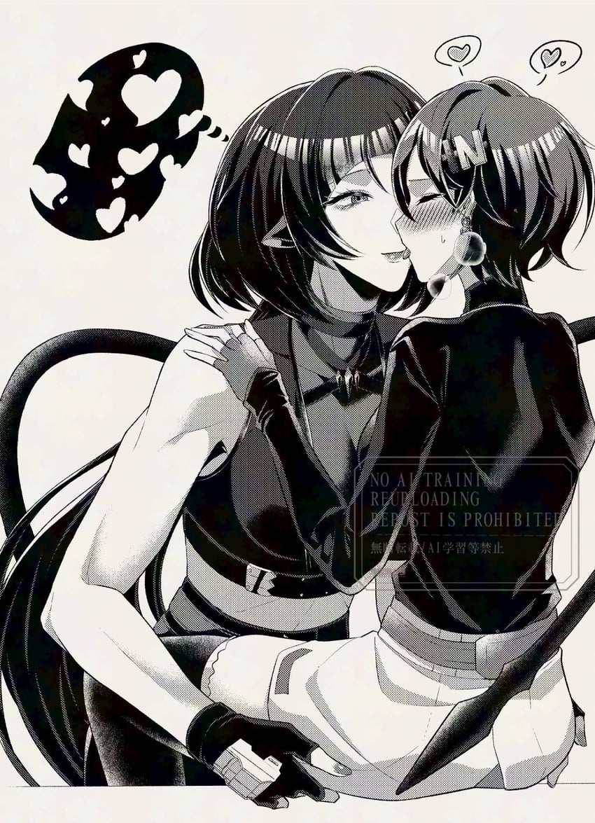 jane doe and belle (zenless zone zero) drawn by muutsurose