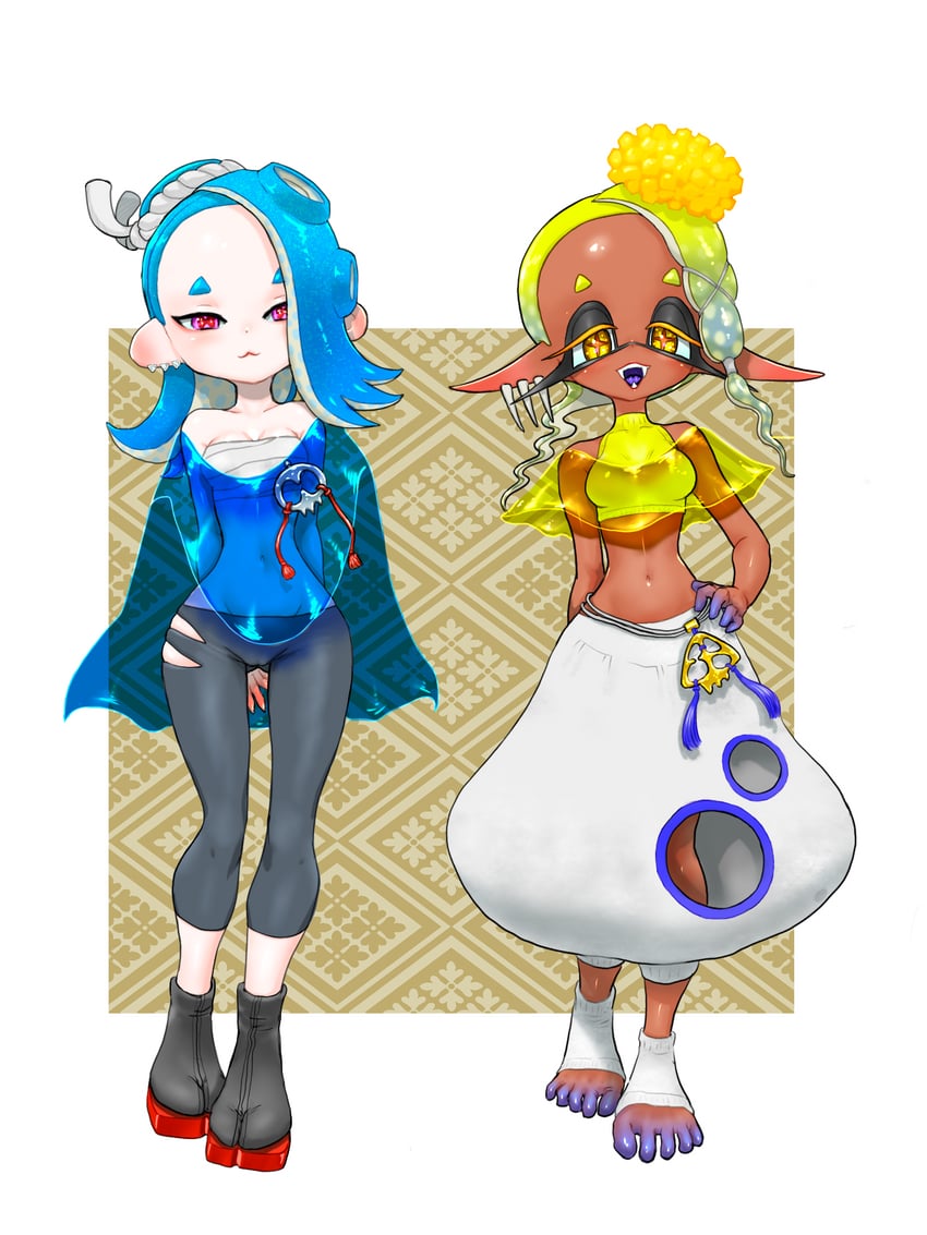 shiver and frye (splatoon and 1 more) drawn by koharu2.5