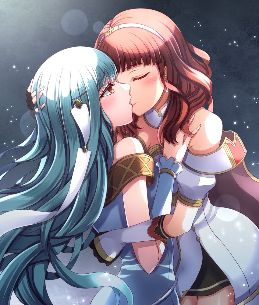 celica and ninian (fire emblem and 2 more) drawn by yozu_(yozu0420)