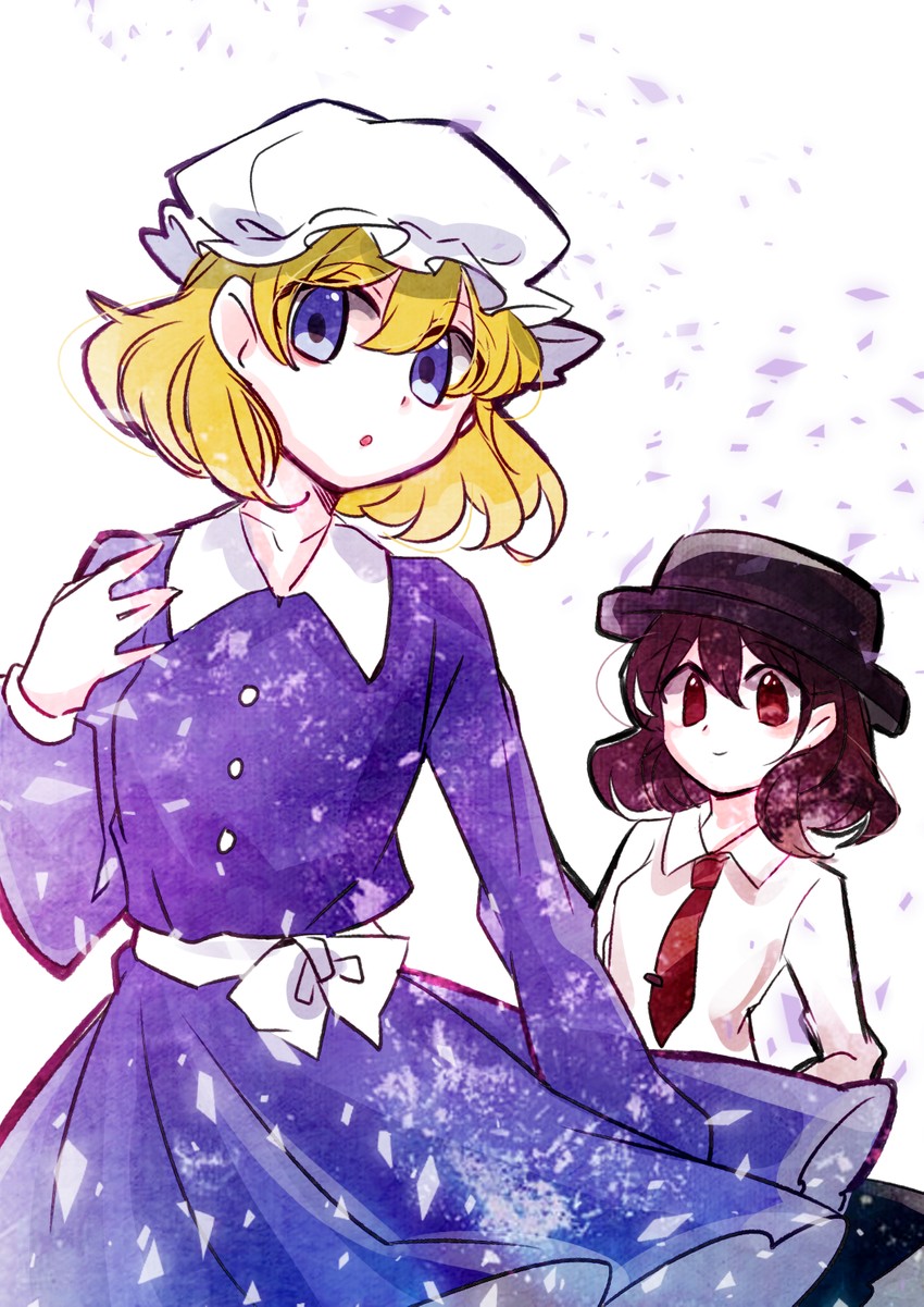 usami renko and maribel hearn (touhou) drawn by tama_(hiroshige_36)