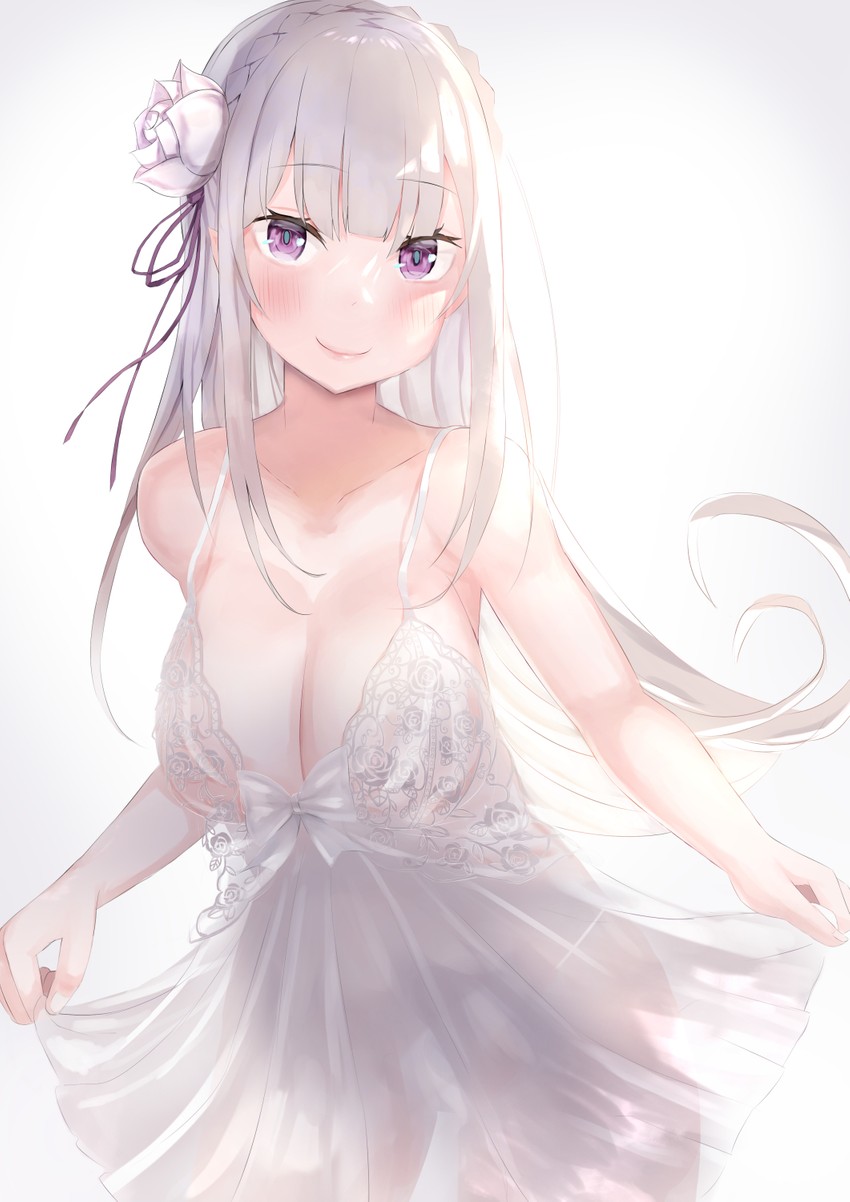 emilia (re:zero kara hajimeru isekai seikatsu) drawn by tomaco