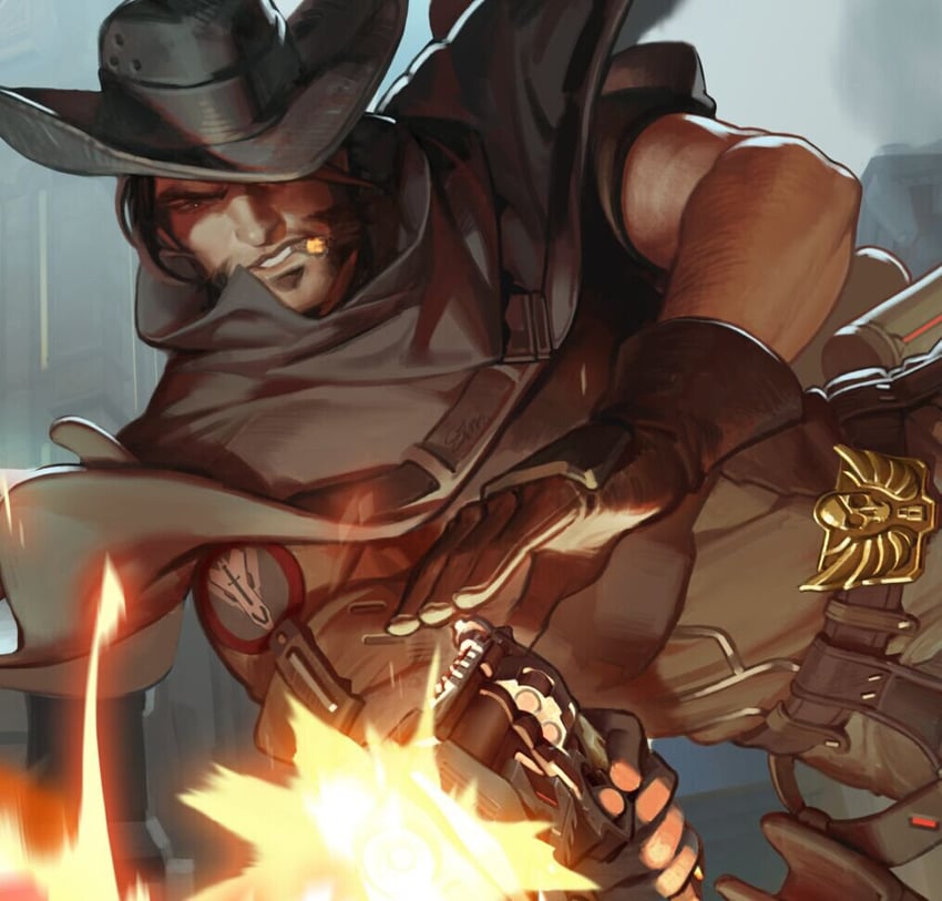 cassidy and blackwatch cassidy (overwatch and 1 more) drawn by et.m