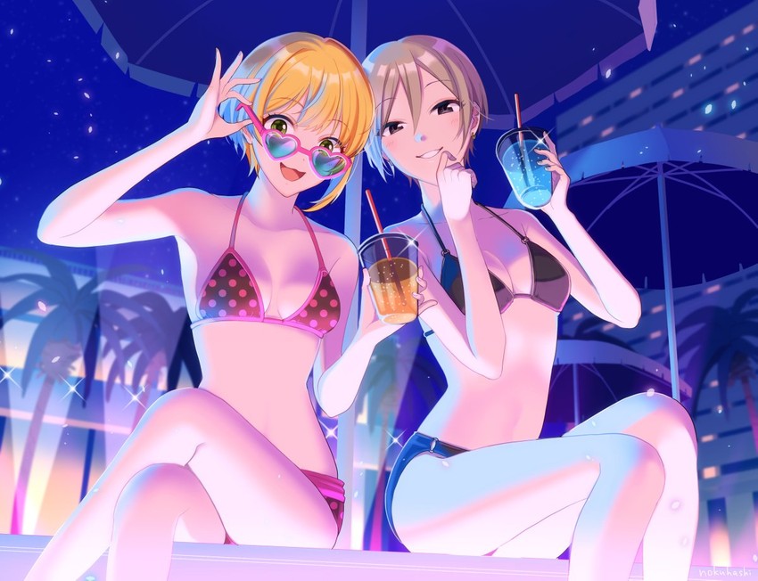 miyamoto frederica and shiomi syuko (idolmaster and 2 more) drawn by nokuhashi